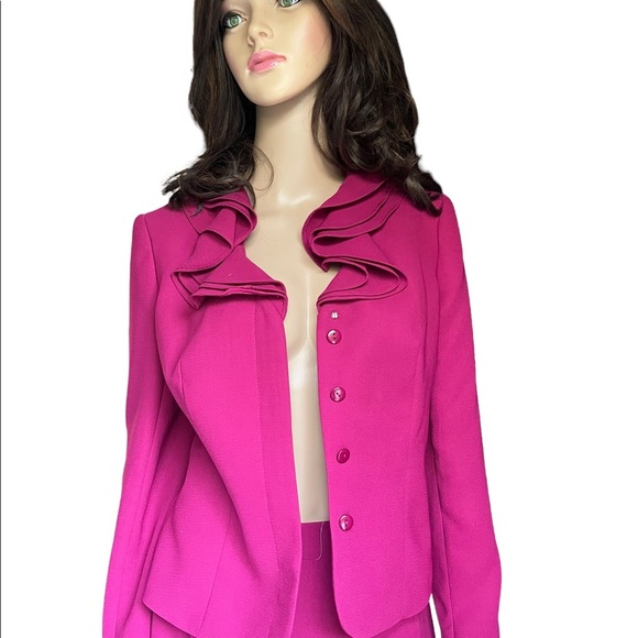 NEW Emily pink ruffle neck Victorian suit size 6 - Picture 5 of 14